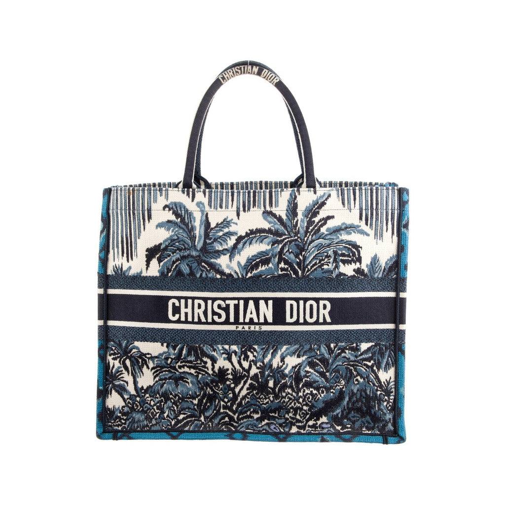 Dior Book Tote — Blue Dior Oblique